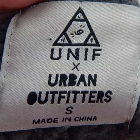 Unif x Urban Outfitters Gray Chunky Cable Sweater - Picture 2 of 3